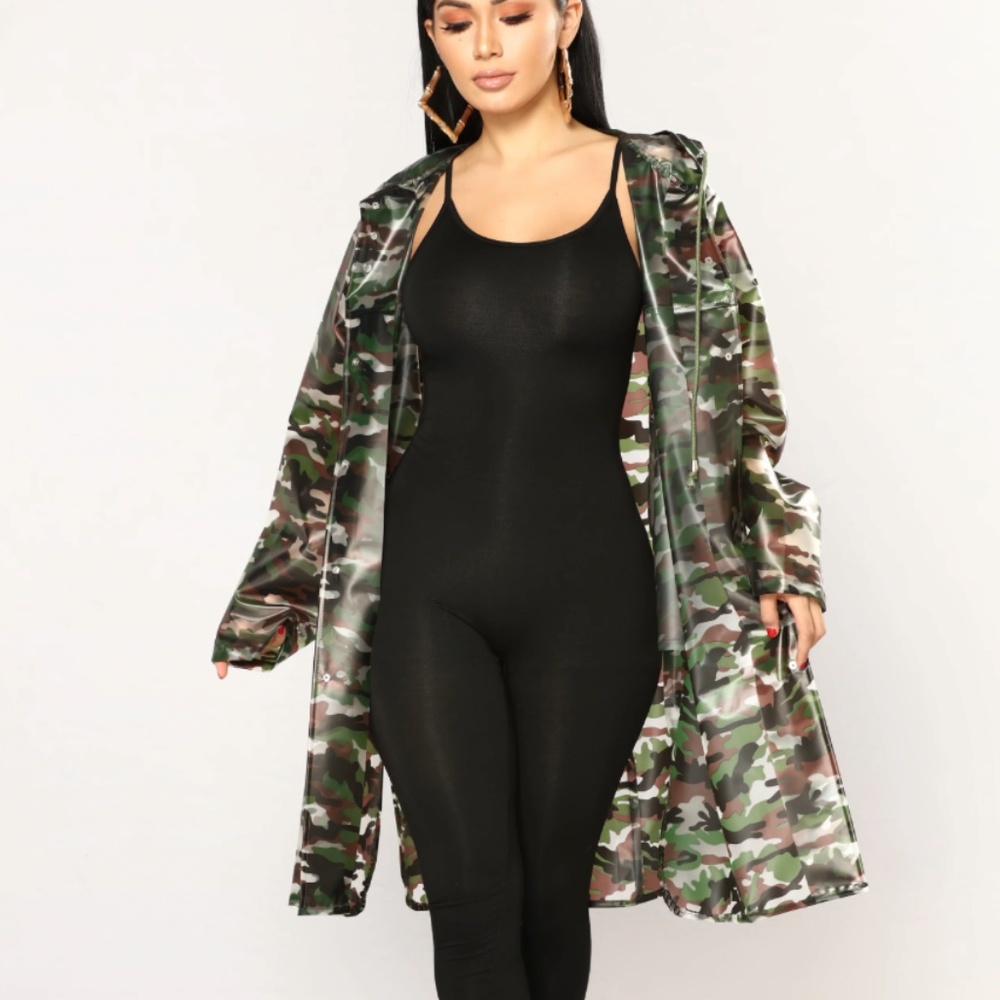 Camo Rain Jacket (Size SMALL)